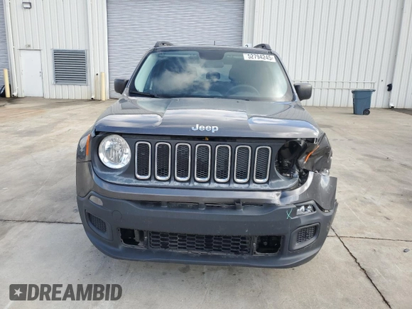 2017 Jeep Renegade Sport with VIN ZACCJAAB4HPF58195, listed as a Copart auction lot 52794245 with 94,194 mi miles and Salvage title. Bid and sale history available at DreamBid. Image 5.