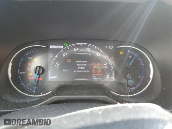 2021 Toyota RAV4 Hybrid XSE with VIN 2T3E6RFV8MW005489, listed as a Copart auction lot 56984825 with 92,632 mi miles and Salvage title. Bid and sale history available at DreamBid. Image 9.
