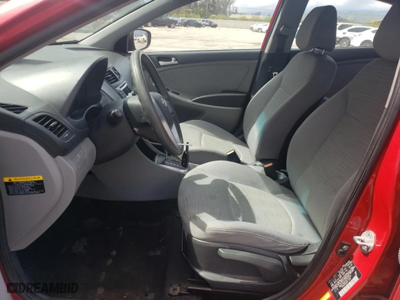2014 Hyundai Accent GLS with VIN KMHCT4AE7EU707839, listed as a Copart auction lot 50841805 with 134,843 mi miles and Salvage Title. Bid and sale history available at carsss.com. Image 7.