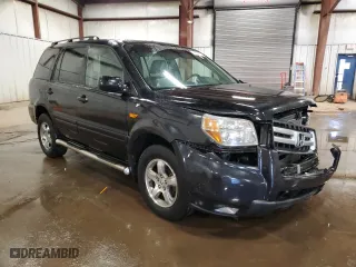 2007 Honda Pilot EX-L with VIN 2HKYF18787H537494, listed as a Copart auction lot 88941675 with 190,446 mi miles and Salvage Title. Bid and sale history available at carsss.com. Image 4.
