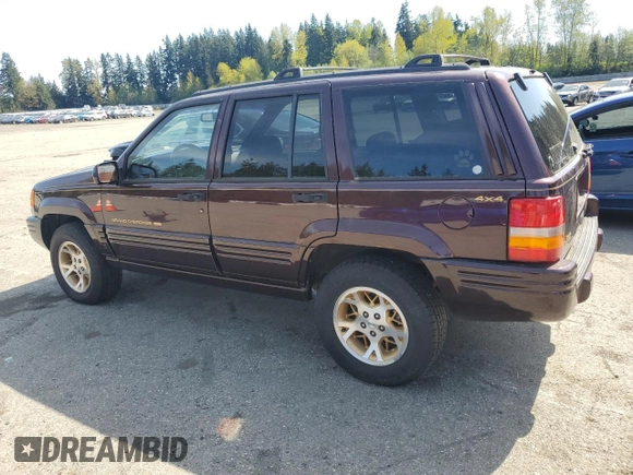 1997 Jeep Grand Cherokee Limited with VIN 1J4GZ78Y7VC727224, listed as a Copart auction lot 53204075 with 79,206 mi miles and Clean title. Bid and sale history available at DreamBid. Image 2.