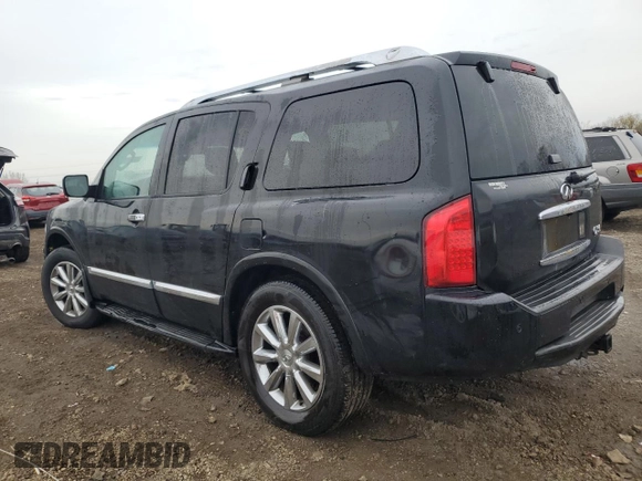 2008 Infiniti QX56 with VIN 5N3AA08C88N900677, listed as a Copart auction lot 82395124 with 211,085 mi miles and Salvage Title. Bid and sale history available at carsss.com. Image 2.