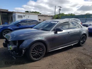 2019 Audi A4 Premium Plus with VIN WAUENAF47KN019560, listed as a Copart auction lot 56718395 with 87,532 mi miles and Salvage title. Bid and sale history available at DreamBid. Image 1.