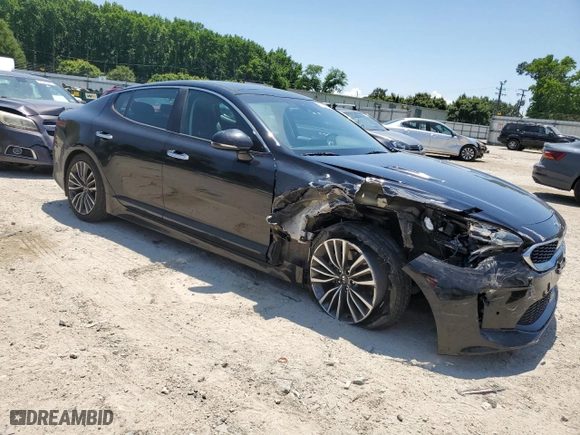 2019 Kia Stinger Premium with VIN KNAE25LA1K6052882, listed as a Copart auction lot 57794184 with 55,498 mi miles and Salvage Title. Bid and sale history available at carsss.com. Image 4.