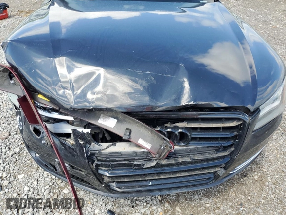 2014 Audi A8 4.0T with VIN WAUR2AFD0EN004347, listed as a Copart auction lot 56222025 with 108,517 mi miles and Salvage title. Bid and sale history available at DreamBid. Image 11.