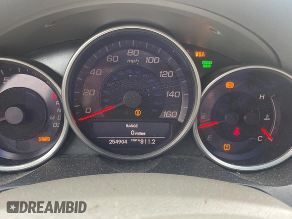 2008 Acura RL with VIN JH4KB16538C002216, listed as a Copart auction lot 85506324 with 254,904 mi miles and Clean Title. Bid and sale history available at DreamBid. Image 8.