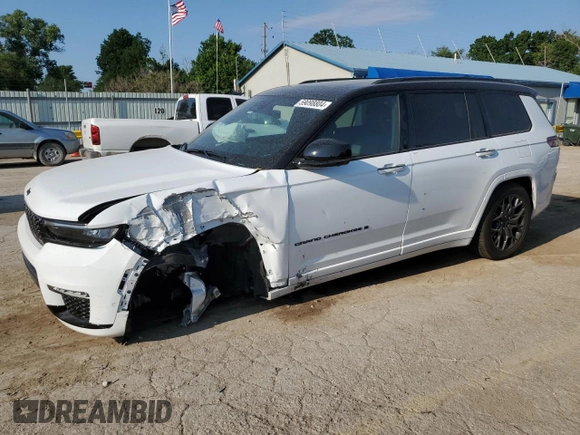 2023 Jeep Grand Cherokee Summit Reserve with VIN 1C4RJKEG3P8736786, listed as a Copart auction lot 59098804 with 16,064 mi miles and Salvage title. Bid and sale history available at DreamBid. Image 1.