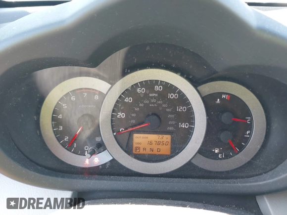 2008 Toyota RAV4 Ltd with VIN JTMZK31V585016495, listed as a IAAI auction lot 41729731 with 167,850 mi miles. Bid and sale history available at carsss.com. Image 7.