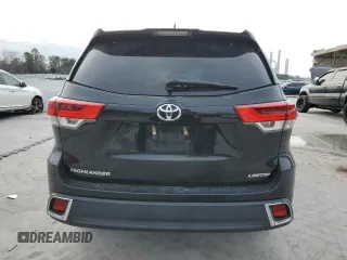 2018 Toyota Highlander Limited with VIN 5TDYZRFH7JS239666, listed as a Copart auction lot 44755665 with 61,232 mi miles and Salvage title. Bid and sale history available at DreamBid. Image 6.