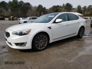 2015 Kia Cadenza Premium with VIN KNALN4D79F5191682, listed as a Copart auction lot 47281005 with 118,614 mi miles and Clean Title. Bid and sale history available at carsss.com. Image 1.