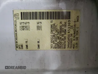 2014 Nissan Maxima SV with VIN 1N4AA5AP1EC453369, listed as a Copart auction lot 52077375 with 139,554 mi miles and Salvage Title. Bid and sale history available at DreamBid. Image 13.