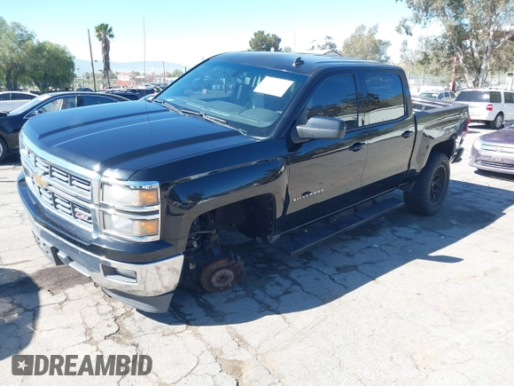 2014 Chevrolet Silverado 1500 LT with VIN 3GCPCREC5EG484876, listed as a IAAI auction lot 41867292 with 118,341 mi miles and . Bid and sale history available at DreamBid. Image 2.