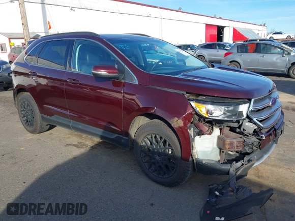 2018 Ford Edge SEL with VIN 2FMPK4J98JBC06837, listed as a IAAI auction lot 41570538 with 117,839 mi miles. Bid and sale history available at carsss.com. Image 1.
