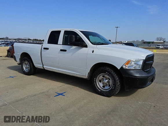 2021 Ram 1500 Classic Tradesman with VIN 1C6RR6FT5MS533920, listed as a Copart auction lot 43043135 with 102,787 mi miles and Salvage Title. Bid and sale history available at carsss.com. Image 4.