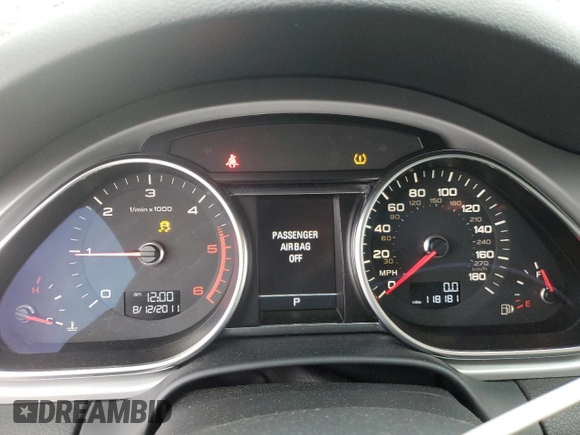 2012 Audi Q7 Prestige с VIN WA1VMAFE7CD005285, выставлен на аукционе Copart как лот 78862194 с пробегом 118 181 миль миль и Чистый • Clean title. История ставок и продаж доступна на DreamBid. Изображение 9.