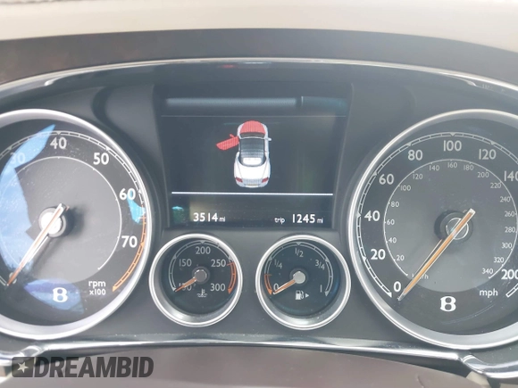 2015 Bentley Continental GT with VIN SCBGJ3ZAXFC044364, listed as a IAAI auction lot 39947673 with 3,514 mi miles and . Bid and sale history available at DreamBid. Image 7.