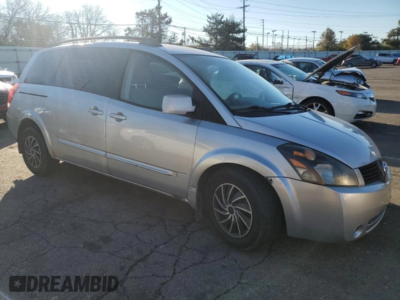 2006 Nissan Quest SL with VIN 5N1BV28U66N124536, listed as a Copart auction lot 79273664 with 0 mi miles and Salvage Title. Bid and sale history available at carsss.com. Image 4.