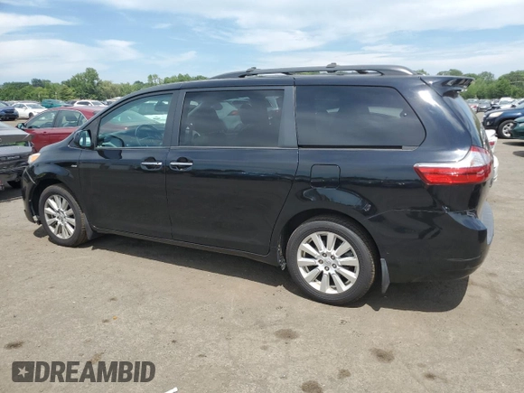 2017 Toyota Sienna XLE with VIN 5TDDZ3DC0HS150633, listed as a Copart auction lot 62642575 with 94,439 mi miles and Salvage title. Bid and sale history available at DreamBid. Image 2.