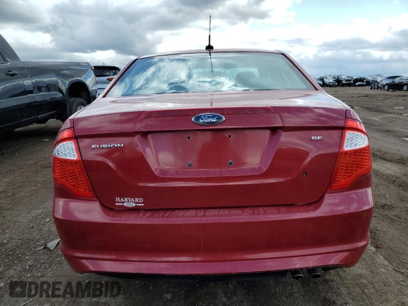2010 Ford Fusion SE with VIN 3FAHP0HA8AR127565, listed as a Copart auction lot 51868605 with 162,342 mi miles and Clean Title. Bid and sale history available at carsss.com. Image 6.