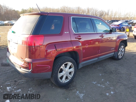 2017 GMC Terrain SLE with VIN 2GKFLSEK2H6176045, listed as a IAAI auction lot 41292556 with 107,321 mi miles. Bid and sale history available at carsss.com. Image 4.