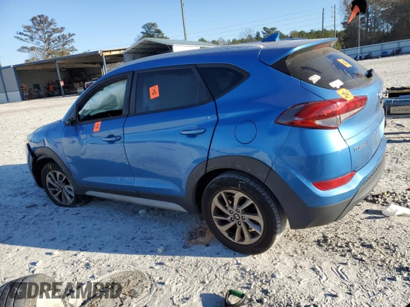 2018 Hyundai Tucson SEL Plus with VIN KM8J33A40JU617550, listed as a Copart auction lot 86579574 with 108,837 mi miles and Salvage Title. Bid and sale history available at carsss.com. Image 2.