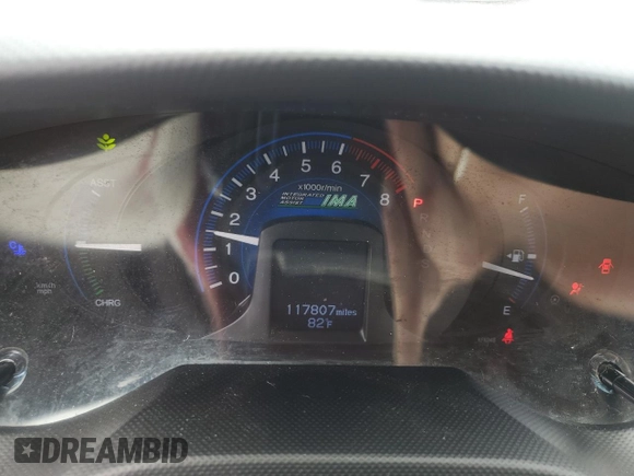2013 Honda Insight with VIN JHMZE2H32DS000853, listed as a Copart auction lot 56845685 with 117,807 mi miles and Clean title. Bid and sale history available at DreamBid. Image 9.