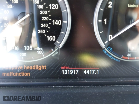 2013 BMW 5 Series 535i with VIN WBAFR7C59DC827660, listed as a IAAI auction lot 41047642 with 131,917 mi miles and . Bid and sale history available at DreamBid. Image 7.