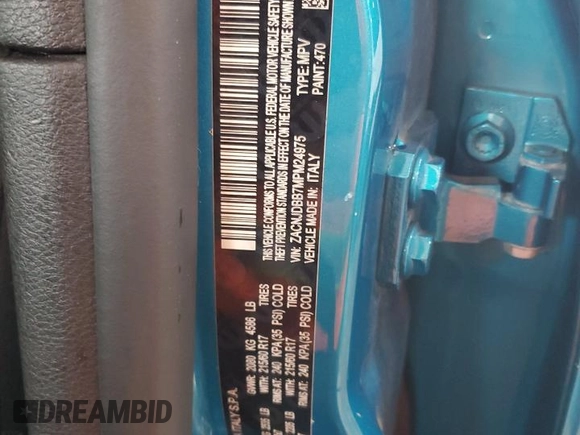 2021 Jeep Renegade Latitude z VIN ZACNJDBB7MPM24975, wystawiony jako Copart lot #61205165 z przebiegiem 63 328 mil mil oraz Szkoda całkowita • Salvage title. Historia ofert i sprzedaży dostępna na DreamBid. Obrazek 13.