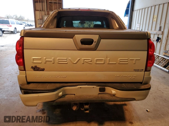 2006 Chevrolet Avalanche Z66 with VIN 3GNEC12Z96G225124, listed as a Copart auction lot 86586954 with Not provided miles and Clean title. Bid and sale history available at DreamBid. Image 6.