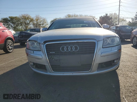 2007 Audi A8 L 4.2L with VIN WAUMV44E77N025911, listed as a Copart auction lot 74821004 with 184,166 mi miles and Salvage Title. Bid and sale history available at carsss.com. Image 5.