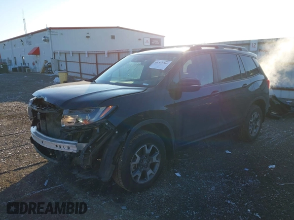 2022 Honda Passport TrailSport with VIN 5FNYF8H67NB029576, listed as a IAAI auction lot 41333708 with 50,913 mi miles and . Bid and sale history available at DreamBid. Image 18.