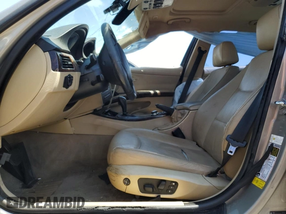 2007 BMW 3 Series 328i with VIN WBAVA33507KX74238, listed as a Copart auction lot 55160195 with Not provided miles and Salvage title. Bid and sale history available at DreamBid. Image 7.