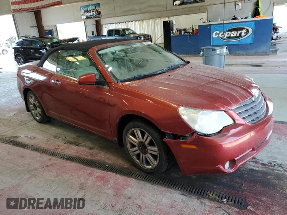 2008 Chrysler Sebring Limited with VIN 1C3LC65M88N137564, listed as a Copart auction lot 65899535 with 120,274 mi miles and Clean title. Bid and sale history available at DreamBid. Image 4.