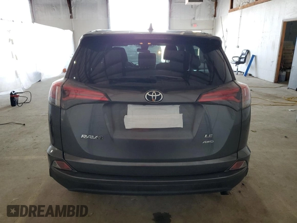 2017 Toyota RAV4 LE with VIN JTMBFREV4HJ711237, listed as a Copart auction lot 51601155 with 89,815 mi miles and Salvage Title. Bid and sale history available at carsss.com. Image 6.