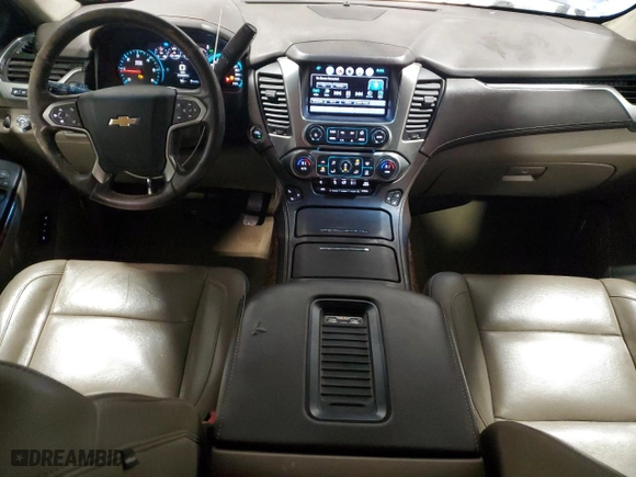 2017 Chevrolet Suburban Premier with VIN 1GNSKJKC8HR199992, listed as a Copart auction lot 45502355 with 219,534 mi miles and Salvage Title. Bid and sale history available at carsss.com. Image 8.