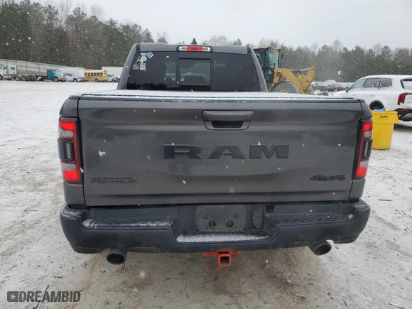 2019 Ram 1500 Rebel with VIN 1C6SRFET5KN740001, listed as a Copart auction lot 46055725 with 81,974 mi miles and Salvage Title. Bid and sale history available at carsss.com. Image 6.