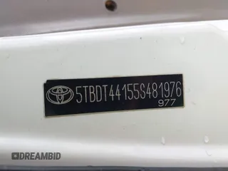 2005 Toyota Tundra SR5 with VIN 5TBDT44155S481976, listed as a IAAI auction lot 41931045 with 146,078 mi miles and . Bid and sale history available at DreamBid. Image 9.