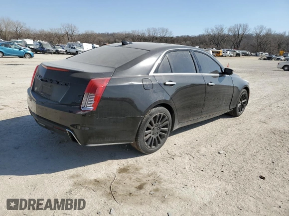 2019 Cadillac CTS Sedan Luxury RWD with VIN 1G6AR5SS2K0101035, listed as a Copart auction lot 48963175 with 115,318 mi miles and Salvage Title. Bid and sale history available at carsss.com. Image 3.