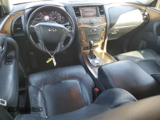 2012 Infiniti QX56 8-passenger with VIN JN8AZ2ND8C9715856, listed as a Copart auction lot 49471125 with 125,346 mi miles and Salvage title. Bid and sale history available at DreamBid. Image 8.