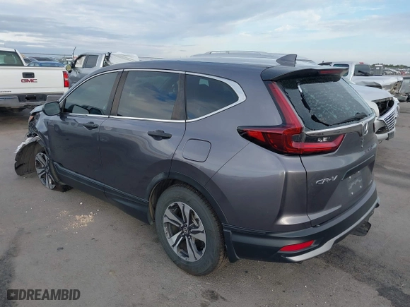 2020 Honda CR-V LX with VIN 7FARW1H25LE003455, listed as a IAAI auction lot 41895343 with 44,936 mi miles. Bid and sale history available at carsss.com. Image 3.