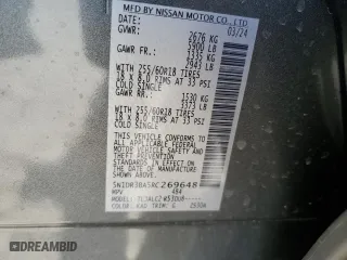 2024 Nissan Pathfinder SV with VIN 5N1DR3BA5RC269648, listed as a Copart auction lot 41821755 with 4,903 mi miles and Salvage Title. Bid and sale history available at carsss.com. Image 13.