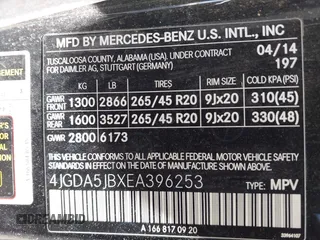 2014 Mercedes-Benz M 350 с VIN 4JGDA5JBXEA396253, выставлен на аукционе IAAI как лот 41998624 с пробегом 145 362 миль миль и . История ставок и продаж доступна на DreamBid. Изображение 9.