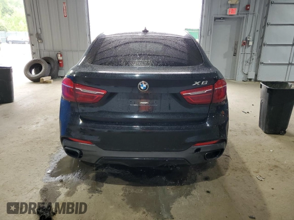2016 BMW X6 xDrive50i with VIN 5UXKU6C51G0R34443, listed as a Copart auction lot 66511594 with 129,083 mi miles and Salvage Title. Bid and sale history available at carsss.com. Image 6.