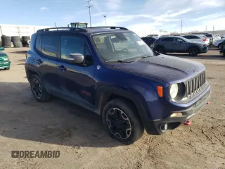 2016 Jeep Renegade Trailhawk with VIN ZACCJBCT3GPD31008, listed as a Copart auction lot 48907925 with 95,155 mi miles and Salvage title. Bid and sale history available at DreamBid. Image 4.