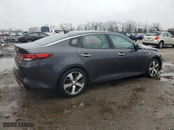 2017 Kia Optima SX with VIN 5XXGW4L21HG125603, listed as a Copart auction lot 84327794 with 75,342 mi miles and Salvage Title. Bid and sale history available at carsss.com. Image 3.