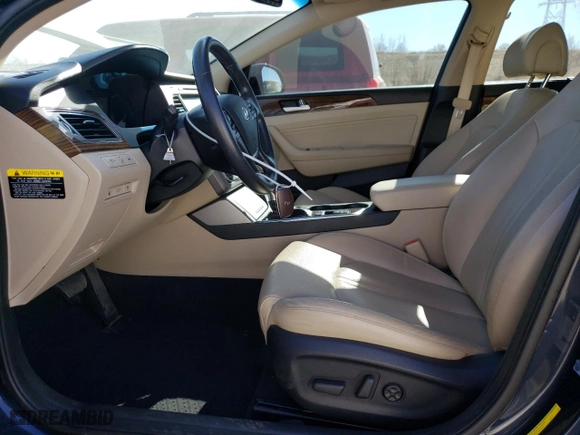 2017 Hyundai Sonata Hybrid Limited with VIN KMHE34L36HA072509, listed as a Copart auction lot 47379935 with 33,789 mi miles and Salvage Title. Bid and sale history available at carsss.com. Image 7.