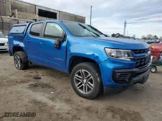 2021 Chevrolet Colorado 4WD Work Truck with VIN 1GCGTBEN3M1147063, listed as a Copart auction lot 88784025 with 34,157 mi miles and Salvage Title. Bid and sale history available at carsss.com. Image 4.