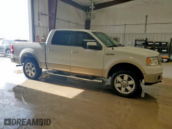 2008 Ford F-150 XLT with VIN 1FTPW14V28KD81567, listed as a Copart auction lot 60050705 with 333,364 mi miles and Clean title. Bid and sale history available at DreamBid. Image 4.