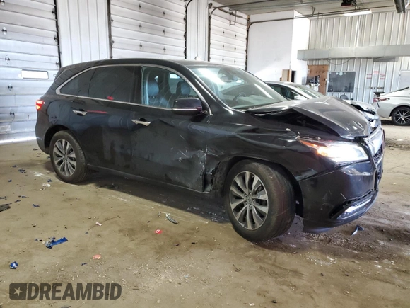 2014 Acura MDX Technology with VIN 5FRYD4H48EB021045, listed as a Copart auction lot 56989335 with 225,400 mi miles and Non repairable. Bid and sale history available at DreamBid. Image 4.
