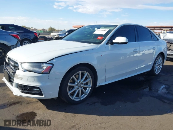 2015 Audi A4 Premium with VIN WAUBFAFL9FN034560, listed as a IAAI auction lot 41290388 with 146,533 mi miles. Bid and sale history available at carsss.com. Image 2.